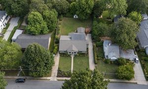 Atlanta surveyors near me residential property - ALTA SURVEY Georgia Aerial view of an Atlanta residential property, showing the lot layout surveyors near me can help buyers verify before closing
