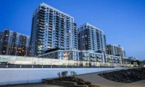 Mixed use building elevation certificate - ALTA SURVEY Georgia Multi-story mixed-use building with apartments and commercial spaces related to an elevation certificate